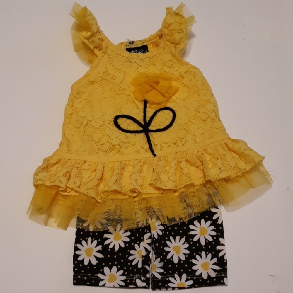 Baby Girls Short Set sz 6/9m